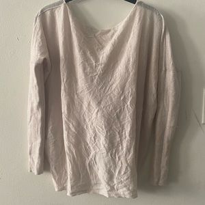 Cream cross back sweater